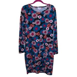 Lularoe Debbie floral long sleeve dress size XL